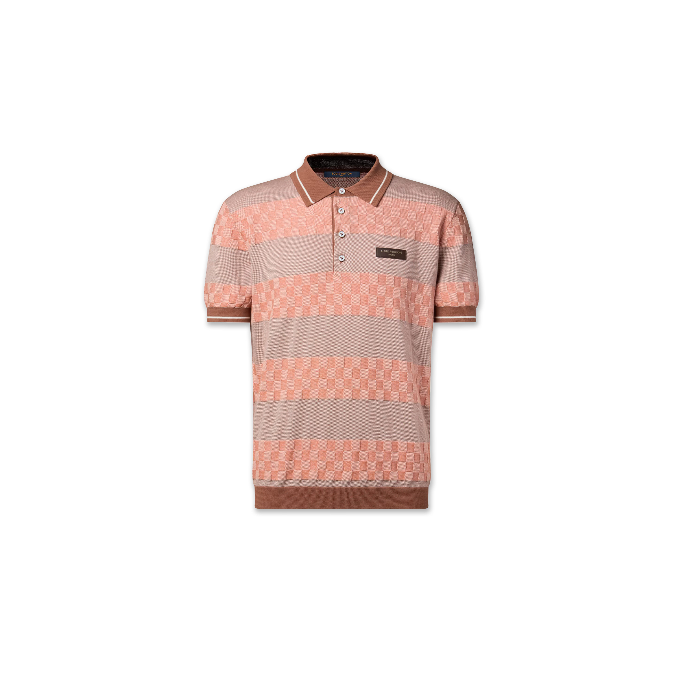 LOUIS VUITTON DAMIER STRIPED POLO SHIRT 1AK6Z6